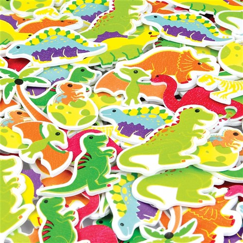 Foam Dinosaur Stickers - Pack of 120