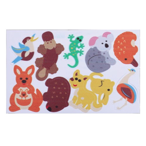 Foam Australian Animal Stickers - Pack of 120