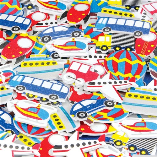 Foam Transport Stickers - Pack of 120
