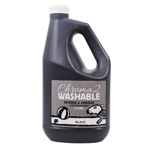 Chroma 2 Washable Student Paint - Black - 2 Litres