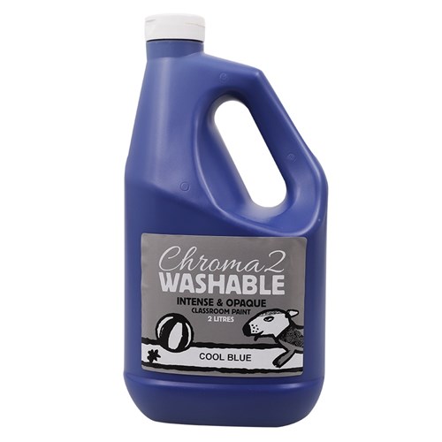 Chroma 2 Washable Student Paint - Cool Blue - 2 Litres