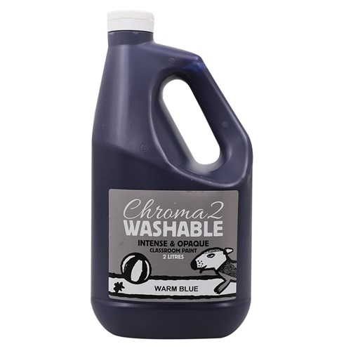 Chroma 2 Washable Student Paint - Warm Blue - 2 Litres