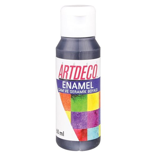 ARTDECO Glass & Porcelain Enamel Paint - Black - 60ml