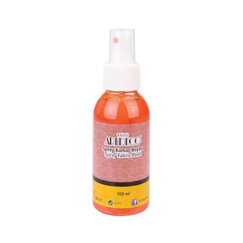 ARTDECO Spray Fabric Paint Orange 100ml Fabric Paint