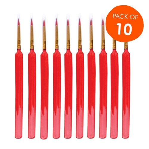 CleverPatch Triangular Paint Brushes - Size 2 - Pack of 10