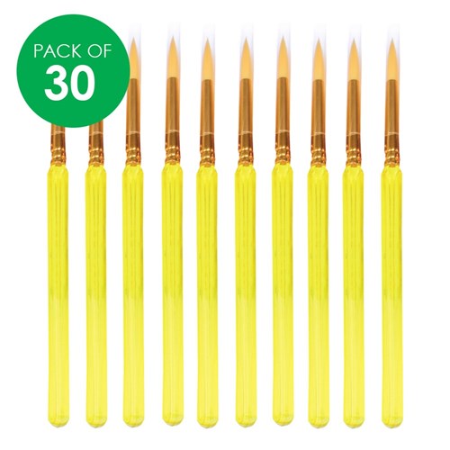 CleverPatch Triangular Paint Brushes - Size 6 - Pack of 30