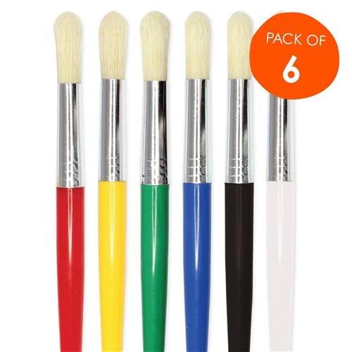 CleverPatch Jumbo Paint Brushes - Pack of 6