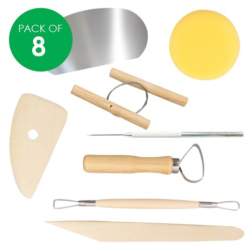Pottery Tool Kit - Pack of 8