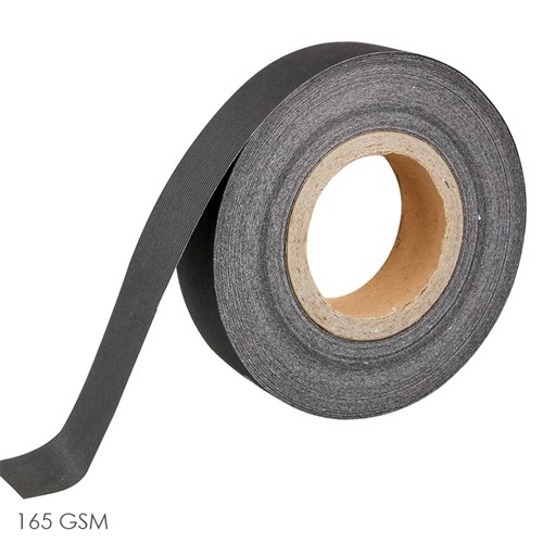 Rainbow Stripping Roll - Black - 30 Metres