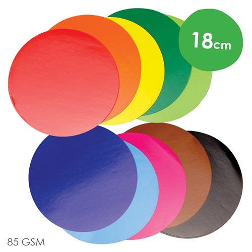 Kinder Glossy Paper Circles - 18cm - Pack of 100