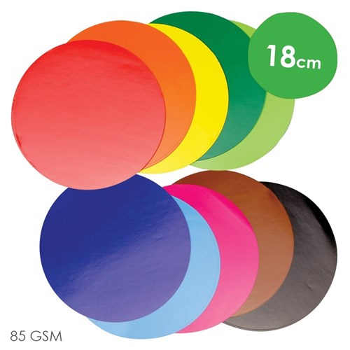 Kinder Glossy Paper Circles - 18cm - Pack of 100