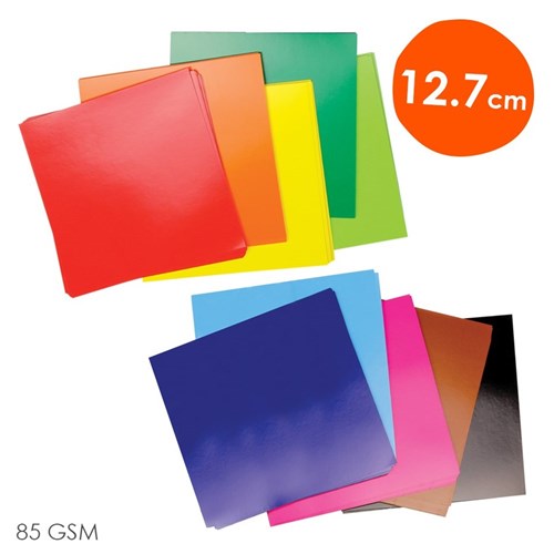 Kinder Glossy Paper Squares - 12.7cm - Pack of 360