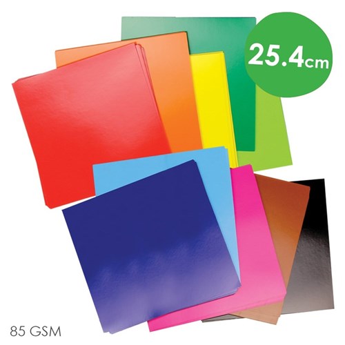 Kinder Glossy Paper Squares - 25.4cm - Pack of 360