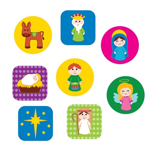 Nativity Stickers - Pack of 600