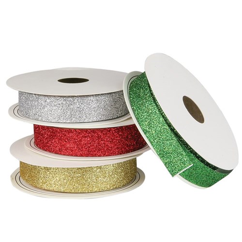 Christmas Glitter Paper Tape - Pack of 4