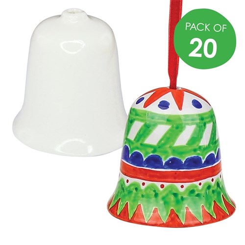 Porcelain Bells - Pack of 20
