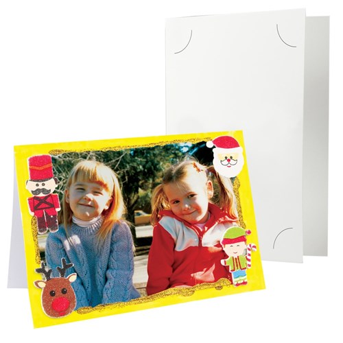Cardboard Photo Cards - White - Pack of 20