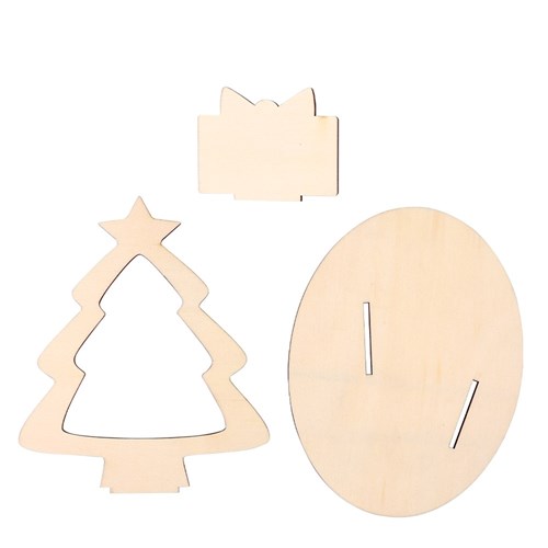 Wooden Christmas Diorama Frames - Pack of 10