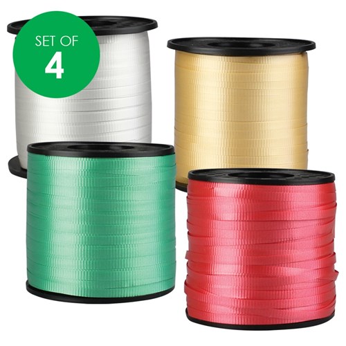 Curling Ribbon - 460 Metres - Set of 4 Colours