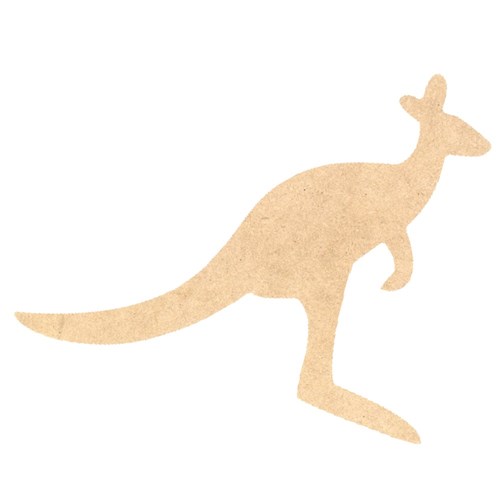 Indigenous Wooden Kangaroo Shapes - Pack of 10