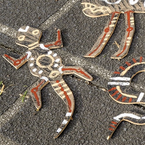 Indigenous Wooden Lizard Shapes - Pack of 10