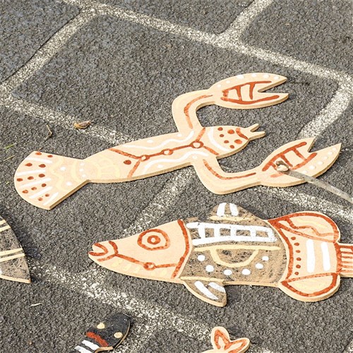 Indigenous Wooden Yabby Shapes - Pack of 10