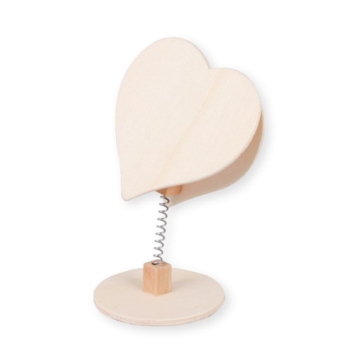 Wooden Heart Photo Holders - Pack of 4