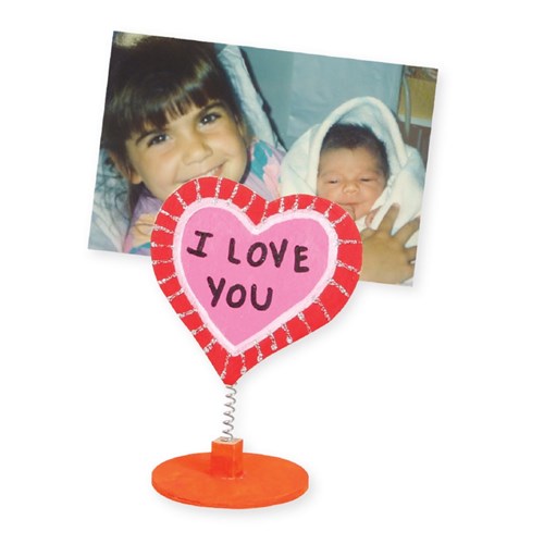 Wooden Heart Photo Holders - Pack of 4