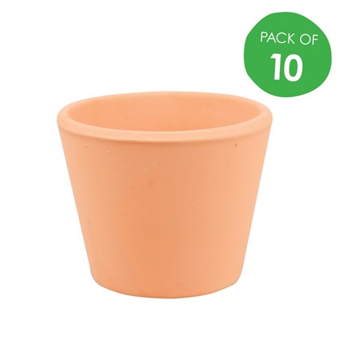 Terracotta Flowerpots - Pack of 10