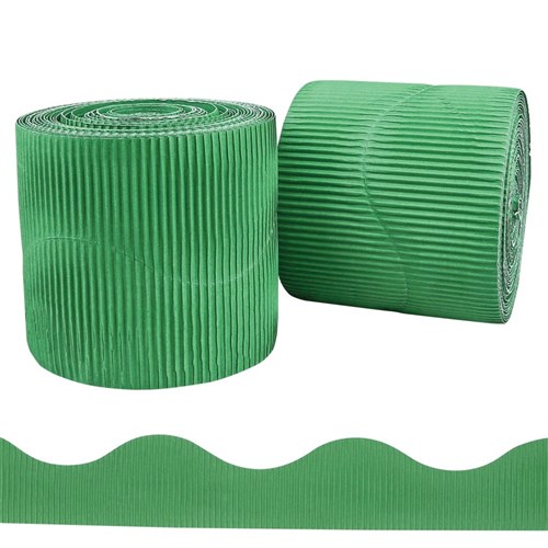 Corrugated Border Roll - Green - 30 Metres
