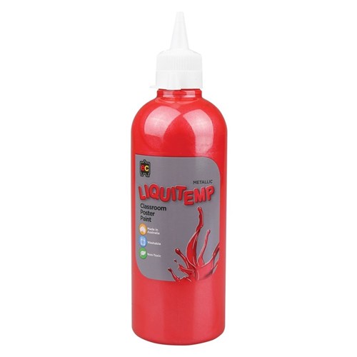 EC Liquitemp Metallic Paint - Red - 500ml