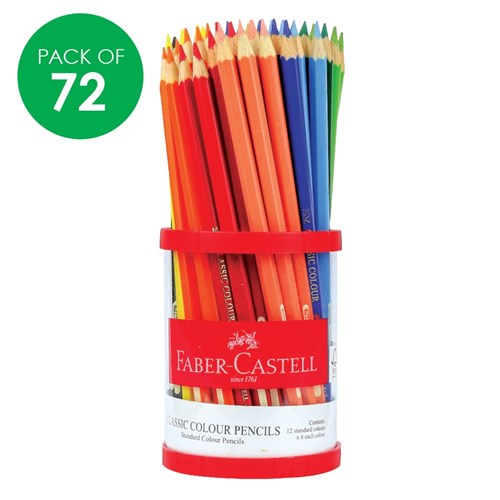 Faber-Castell Classic Colour Pencils - Pack of 72