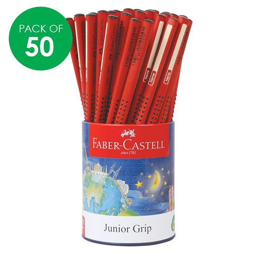 Faber-Castell Junior Grip 2B Pencils - Pack of 50