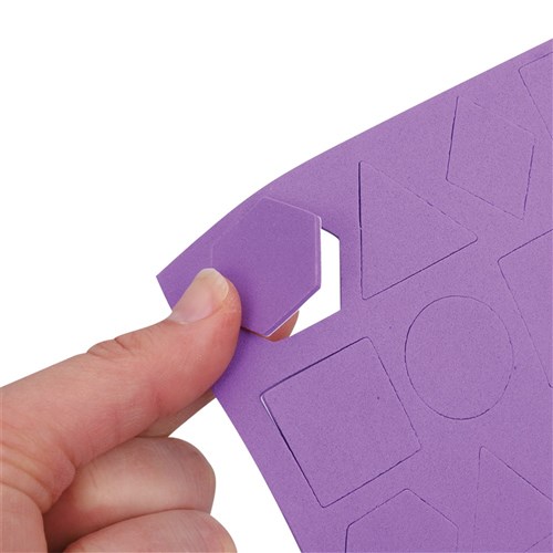 Foam Geometric Stickers - Pack of 600