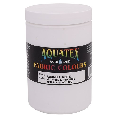 Aquatex Fabric Paint - White - 500g