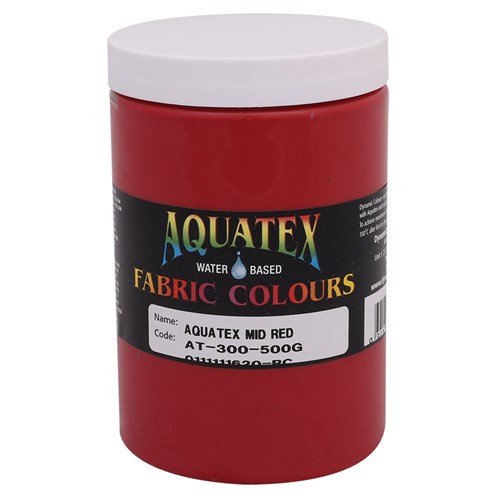 Aquatex Fabric Paint - Mid Red - 500g