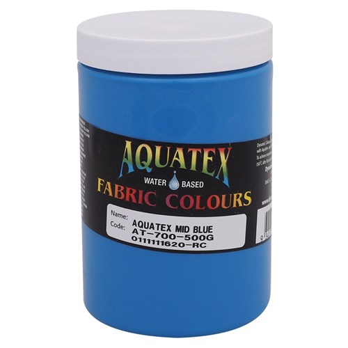 Aquatex Fabric Paint - Mid Blue - 500g