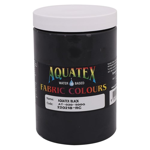 Aquatex Fabric Paint - Black - 500g