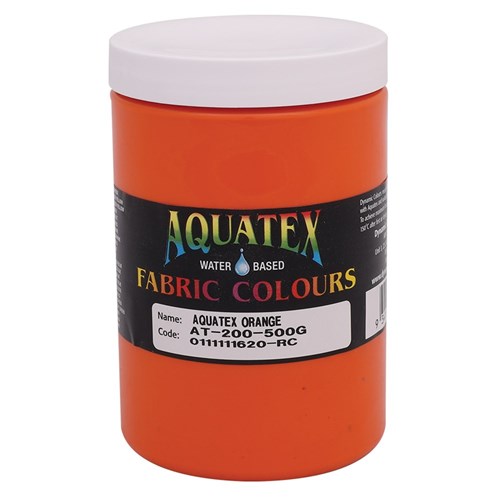 Aquatex Fabric Paint - Orange - 500g