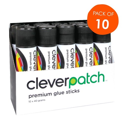 CleverPatch Premium Glue Stick - 40g - Pack of 10