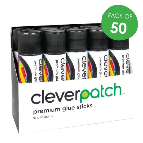 CleverPatch Premium Glue Stick - 40g - Pack of 50