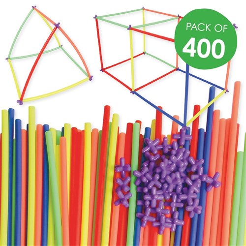 Construction Straws & Connectors - Pack of 400
