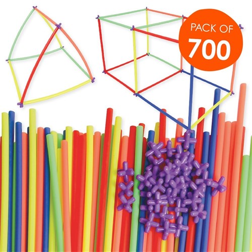 Construction Straws & Connectors - Pack of 700