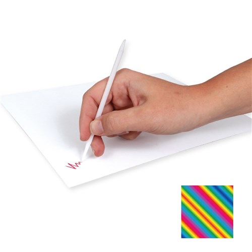 Scratch Board Sheets - White/Multi - Pack of 20
