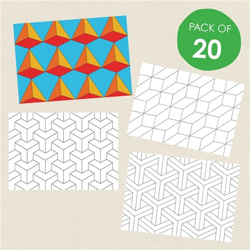Optical Illusions Sand Art Sheets - Pack of 20