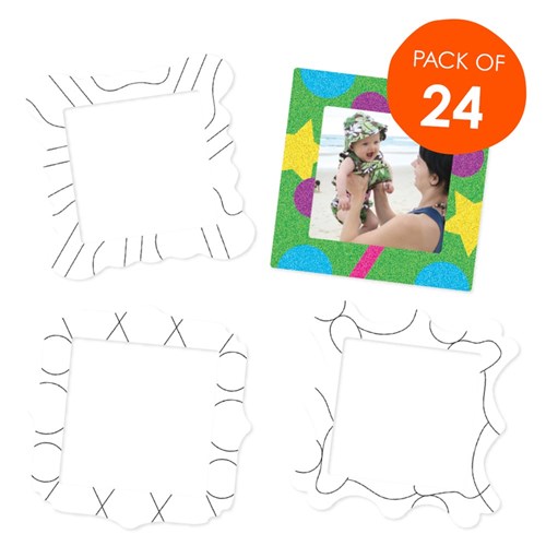 Mini Sand Art Photo Frames Pack of 24 Sand Art CleverPatch Art & Craft Supplies