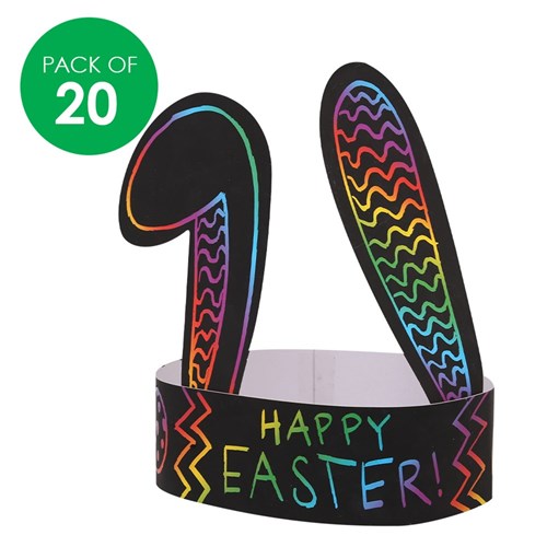 Scratch Board Bunny Ears - Pack of 20