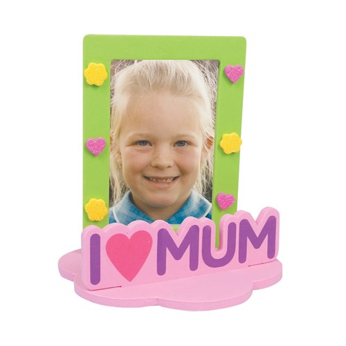 I Love Mum 3D Foam Frame CleverKit