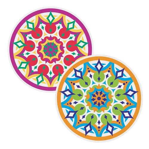 Rangoli Sand Art Sheets - Circle - Pack of 30