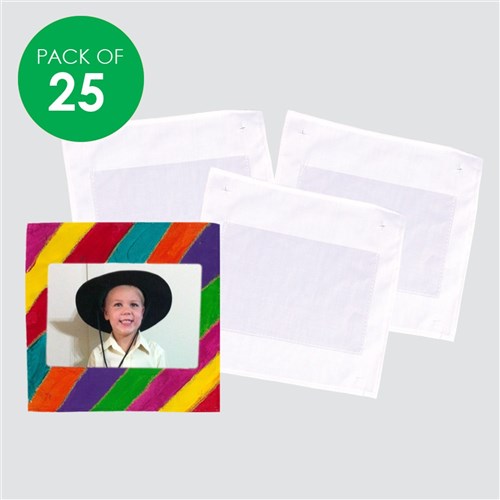 Fabric Photo Patchwork Squares - Pack of 25
